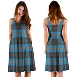 Clan Garden Tartan Sleeveless Midi Womens Dress VS876