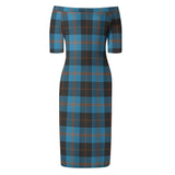 Clan Garden Tartan Off Shoulder Lady Dress VD877