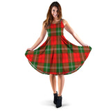 Clan Gartshore Tartan Sleeveless Midi Womens Dress VS875