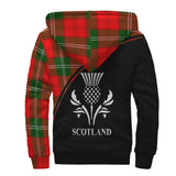 Clan Gartshore Crest Tartan Sherpa Hoodie Curve Style CE695