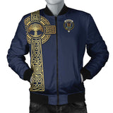 Clan Gartshore Tartan Bomber Jacket Golden Celtic Tree Of Life Style ZC111