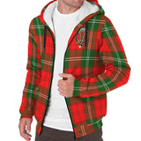 Clan Gartshore Crest Tartan Sherpa Hoodie CT693