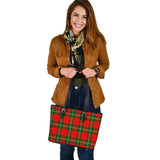 Clan Gartshore Tartan Leather Tote Bag MT872