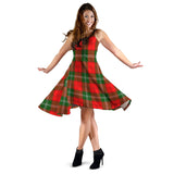 Clan Gartshore Tartan Sleeveless Midi Womens Dress VS875