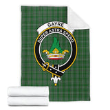 Clan Gayre Dress Crest Tartan Blanket UC293