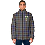 Clan Gayre Hunting Crest Tartan Padded Jacket RF292