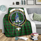 Clan Ged Crest Tartan Blanket UC296