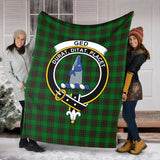 Clan Ged Crest Tartan Blanket UC296