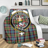 Clan Glass Crest Tartan Blanket UC299