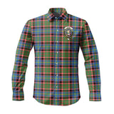 Clan Glass Crest Tartan Long Sleeve Shirt PC688