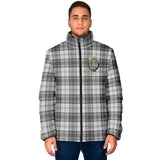 Clan Glendinning Crest Tartan Padded Jacket RF299