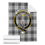 Clan Glendinning Crest Tartan Blanket UC301