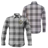 Clan Glendinning Crest Tartan Long Sleeve Shirt PC686