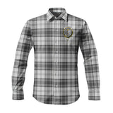 Clan Glendinning Crest Tartan Long Sleeve Shirt PC686