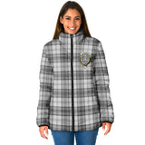 Clan Glendinning Crest Tartan Padded Jacket RF299