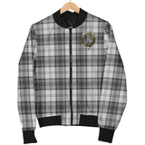 Clan Glendinning Crest Tartan Bomber Jacket ZJ299