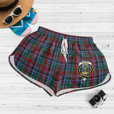 Clan Gordon Red Crest Tartan Womens Shorts NW1868