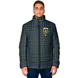 Clan Gow Hunting Crest Tartan Padded Jacket RF309