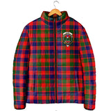 Clan Gow of Skeoch Crest Tartan Padded Jacket RF311