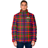 Clan Gow of Skeoch Crest Tartan Padded Jacket RF311