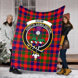 Clan Gow of Skeoch Crest Tartan Blanket UC313