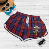 Clan Graham of Menteith Red Crest Tartan Womens Shorts NW1858