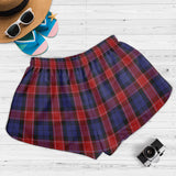 Clan Graham of Menteith Red Crest Tartan Womens Shorts NW1858