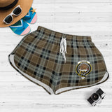 Clan Graham of Menteith Weathered Crest Tartan Womens Shorts NW1857