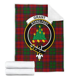 Clan Grant Crest Tartan Blanket UC327