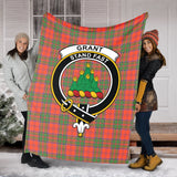 Clan Grant Ancient Crest Tartan Blanket UC325