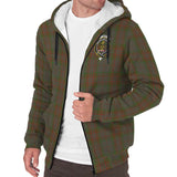 Clan Gray Crest Tartan Sherpa Hoodie CT656