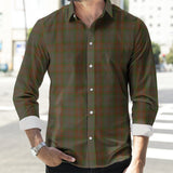 Clan Gray Tartan Long Sleeve Shirt P868