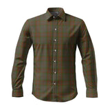 Clan Gray Tartan Long Sleeve Shirt P868