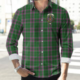 Clan Gray Hunting Crest Tartan Long Sleeve Shirt PC658