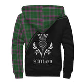 Clan Gray Hunting Crest Tartan Sherpa Hoodie Curve Style CE658