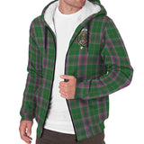 Clan Gray Hunting Crest Tartan Sherpa Hoodie CT657