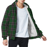 Clan Gray Hunting Tartan Sherpa Hoodie - Classic Style CS 821