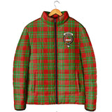 Clan Grierson Crest Tartan Padded Jacket RF329