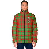 Clan Grierson Crest Tartan Padded Jacket RF329