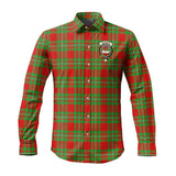 Clan Grierson Crest Tartan Long Sleeve Shirt PC656