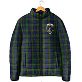 Clan Gunn Crest Tartan Padded Jacket RF333