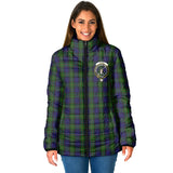 Clan Gunn Crest Tartan Padded Jacket RF333