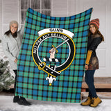 Clan Gunn Ancient Crest Tartan Blanket UC332