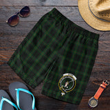 Clan Gunn Logan Crest Tartan Mens Shorts NS652