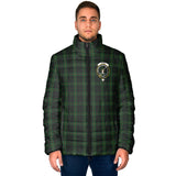 Clan Gunn Logan Crest Tartan Padded Jacket RF331