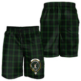 Clan Gunn Logan Crest Tartan Mens Shorts NS652