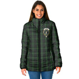 Clan Gunn Logan Crest Tartan Padded Jacket RF331