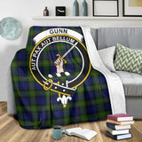 Clan Gunn Modern Crest Tartan Blanket UC334