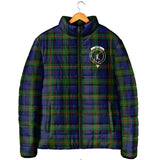 Clan Gunn Modern Crest Tartan Padded Jacket RF332