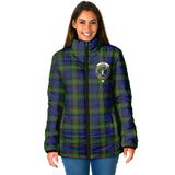 Clan Gunn Modern Crest Tartan Padded Jacket RF332